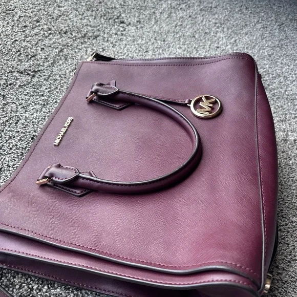 Michael Kors Plum Satchel - Picture 10 of 14
